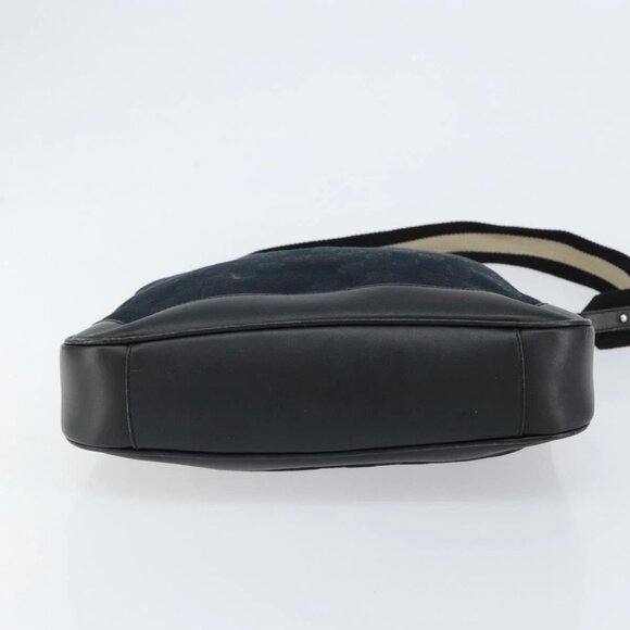 GUCCI GG Canvas Bamboo Shoulder Bag 2way Black Silver 001 4095 Auth ep11959 - Picture 6 of 16